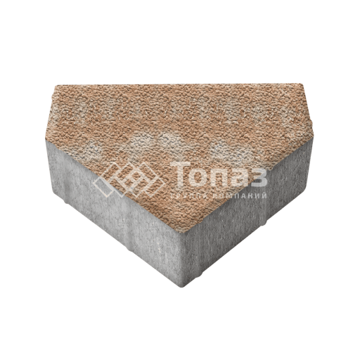 Тротуарная плитка Тиара, сансет с гранитной крошкой, 6 см