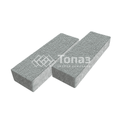 Тротуарная плитка 300х100х60, серая на камне