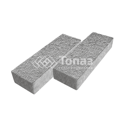 Тротуарная плитка 300х100х60, серо-белая с гранитной крошкой