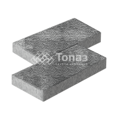 Тротуарная плитка 500х250х60, антрацит с мраморной крошкой