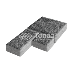 Тротуарная плитка Рубико, аляска черная с мраморной крошкой, 6 см