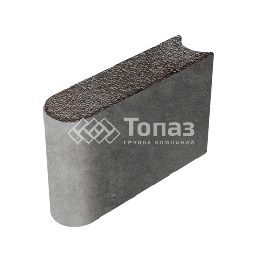 Камень бортовой БРШ 50.20.8, мокко с мраморной крошкой