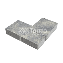 Тротуарная плитка Новый город, аква, 8 см