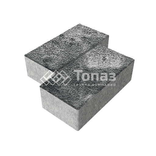 Тротуарная плитка 240х120х70, черно-белая с мраморной крошкой