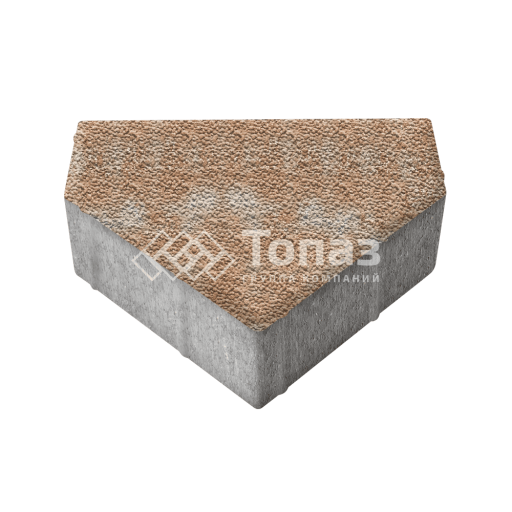 Тротуарная плитка Тиара, сансет с мраморной крошкой, 6 см