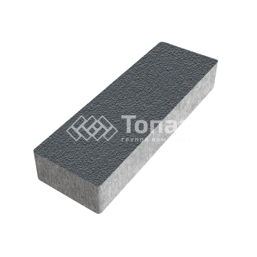 Тротуарная плитка 300х100х60, черная на камне