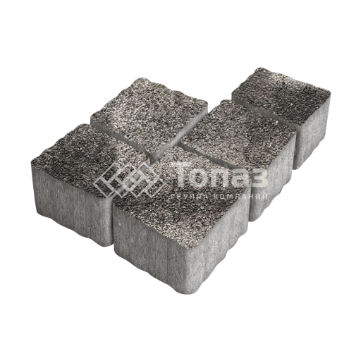 Тротуарная плитка Антик, агат коричневый на камне, 4 см