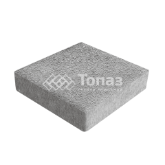 Тротуарная плитка Квадрат 200х200х60, серо-белая на камне