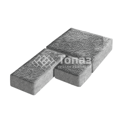 Тротуарная плитка Рубико, антрацит с мраморной крошкой, 6 см