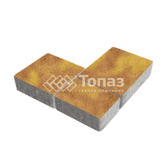 Тротуарная плитка Новый город, шафран, 8 см