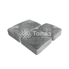 Тротуарная плитка Брук, антрацит, 4 см