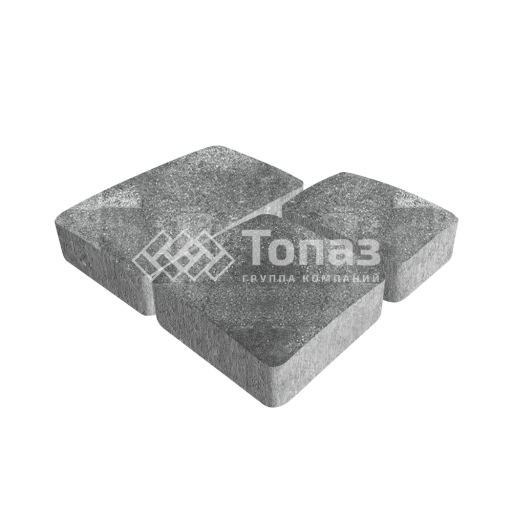 Тротуарная плитка Брук, антрацит, 4 см