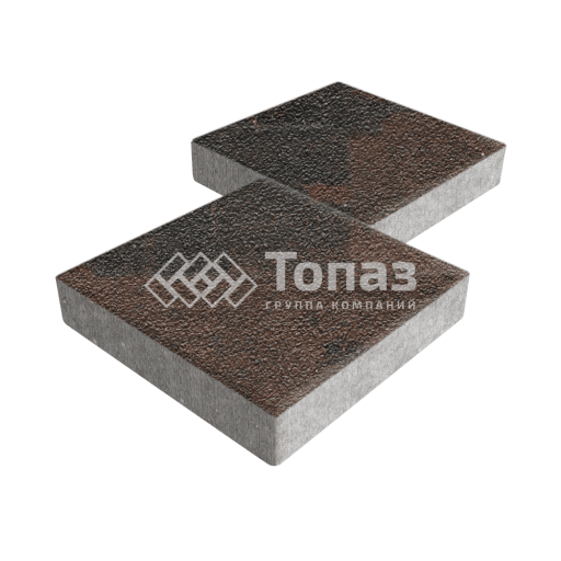 Тротуарная плитка Квадрат 300х300х60, конго на камне