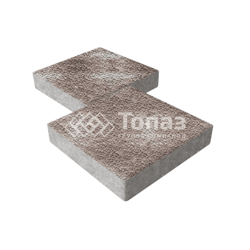 Тротуарная плитка Квадрат 400х400х60, авантюр с гранитной крошкой