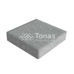 Тротуарная плитка Квадрат 200х200х40, серая с мраморной крошкой