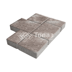 Тротуарная плитка Новый город, авантюр с гранитной крошкой, 8 см