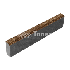 Камень бортовой БР 100.20.8, листопад с мраморной крошкой