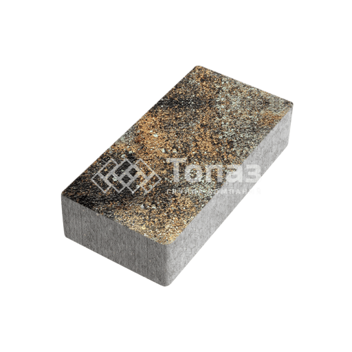 Тротуарная плитка 200х100х100, агат кофейный на камне