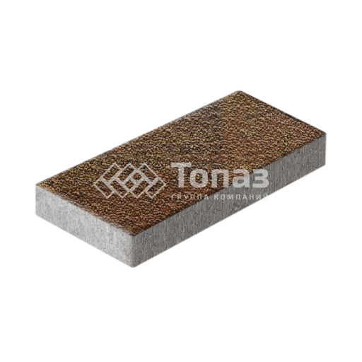 Тротуарная плитка 500х250х60, джафар оранжевый с мраморной крошкой