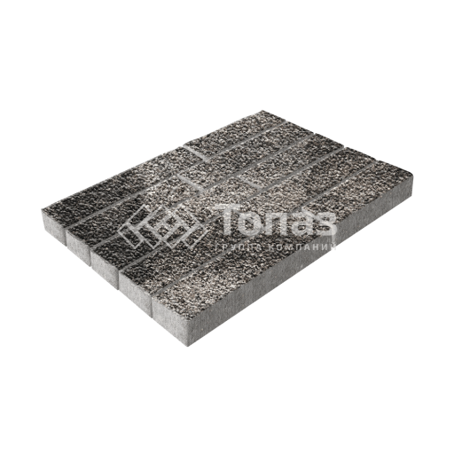 Тротуарная плитка Лукано, агат коричневый с мраморной крошкой, 6 см