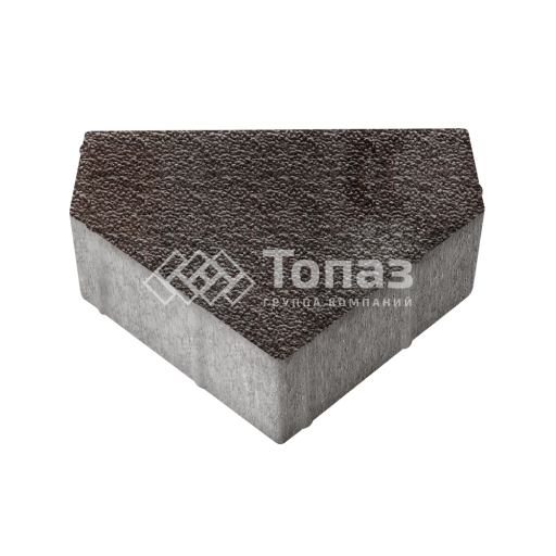 Тротуарная плитка Тиара, мокко с мраморной крошкой, 6 см