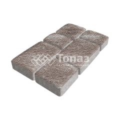 Тротуарная плитка Брук, авантюр с мраморной крошкой, 6 см