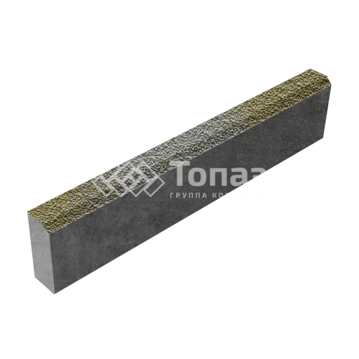 Камень бортовой БР 100.20.8, меланж с мраморной крошкой