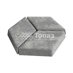 Тротуарная плитка Ромб, аква с мраморной крошкой, 6 см