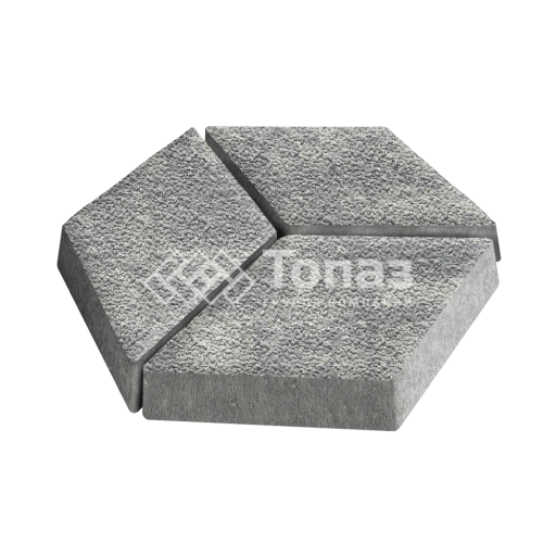 Тротуарная плитка Ромб, аква с мраморной крошкой, 6 см