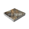 Тротуарная плитка Квадрат 400х400х60, агат кофейный с гранитной крошкой