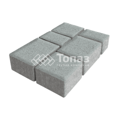 Тротуарная плитка Лэндхаус, серая, 4 см