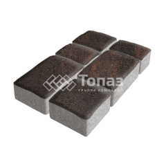 Тротуарная плитка Старый город, кармен, 4 см