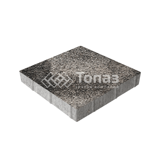 Тротуарная плитка Квадрат 400х400х60, агат коричневый с гранитной крошкой