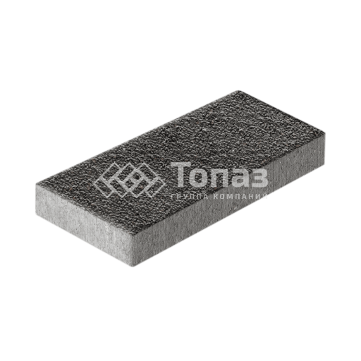 Тротуарная плитка 500х250х60, джафар черный с мраморной крошкой