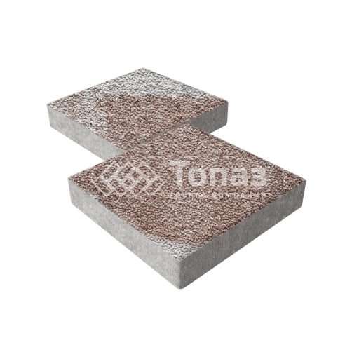 Тротуарная плитка Квадрат 400х400х60, хаски с мраморной крошкой