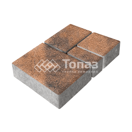 Тротуарная плитка Мюнхен, сомон на камне, 4 см