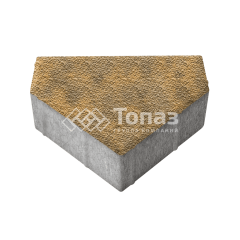 Тротуарная плитка Тиара, гончар с мраморной крошкой, 6 см