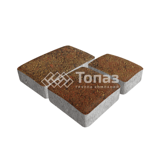 Тротуарная плитка Брук, джафар оранжевый, 4 см