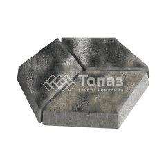 Тротуарная плитка Ромб, стоун, 6 см