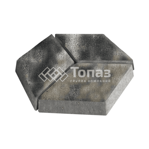 Тротуарная плитка Ромб, стоун, 6 см