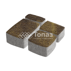 Тротуарная плитка Классико, осень с гранитной крошкой, 4 см