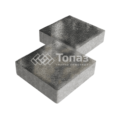 Тротуарная плитка Квадрат 200х200х60, стоун на камне