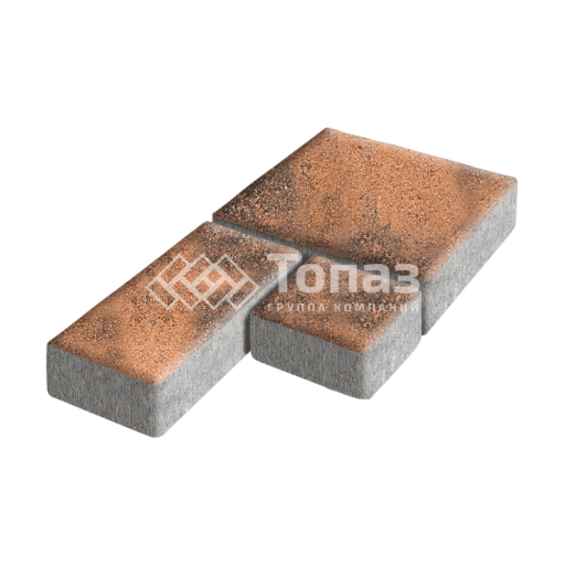 Тротуарная плитка Рубико, сомон, 6 см