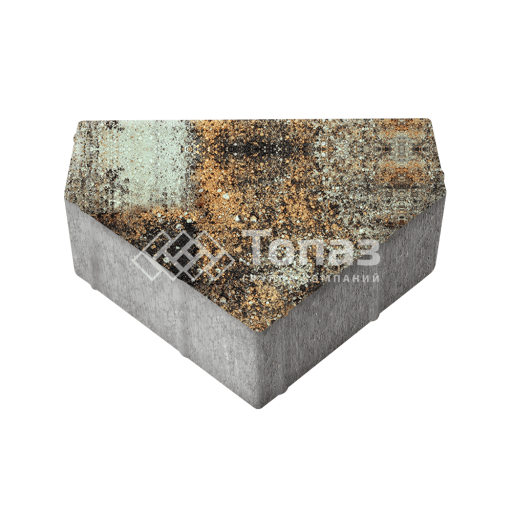 Тротуарная плитка Тиара, агат кофейный, 6 см