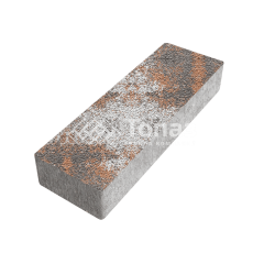 Тротуарная плитка 300х100х60, агат оранжевый на камне