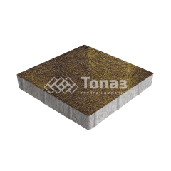 Тротуарная плитка Квадрат 300х300х60, осень на камне