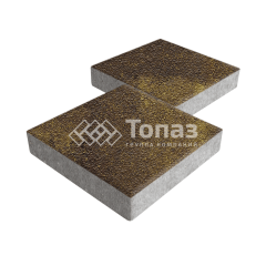 Тротуарная плитка Квадрат 300х300х60, осень на камне