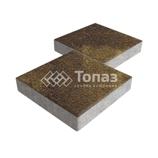 Тротуарная плитка Квадрат 300х300х60, осень на камне