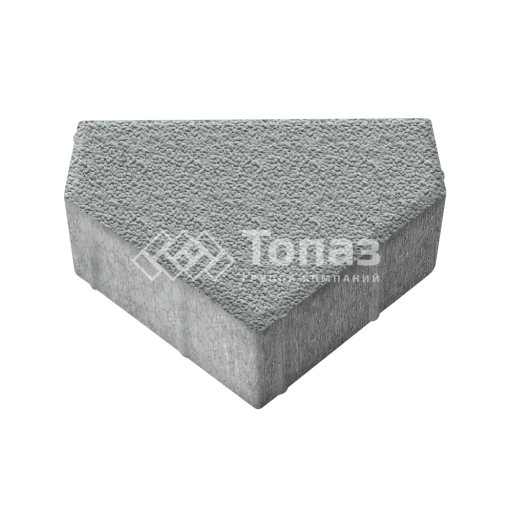 Тротуарная плитка Тиара, серая с гранитной крошкой, 6 см