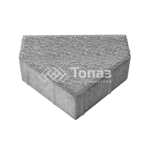 Тротуарная плитка Тиара, серо-белая с мраморной крошкой, 6 см